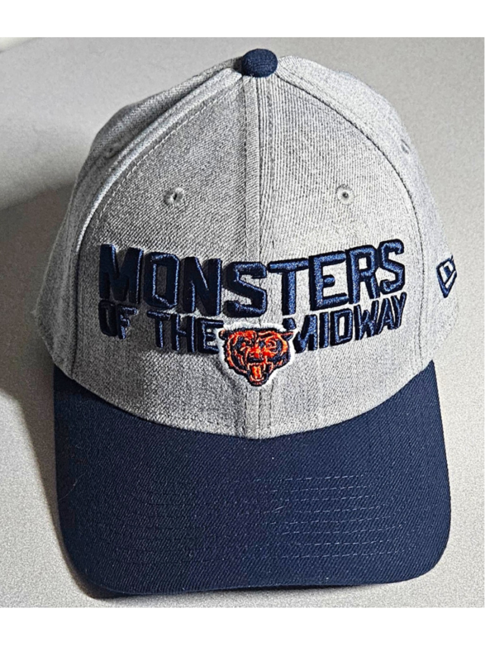 New Era 39THIRTY Chicago Bears NFL "Monsters of the Midway" Hat Gray/Navy